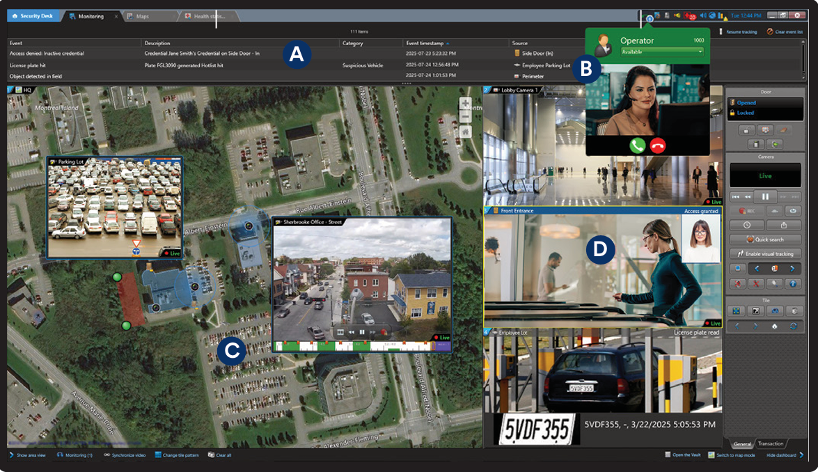 Genetec Security Center 界面